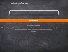 Tablet Screenshot of celebrityprofits.com